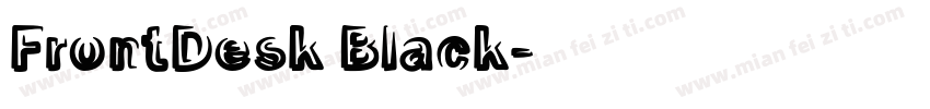 FrontDesk Black字体转换